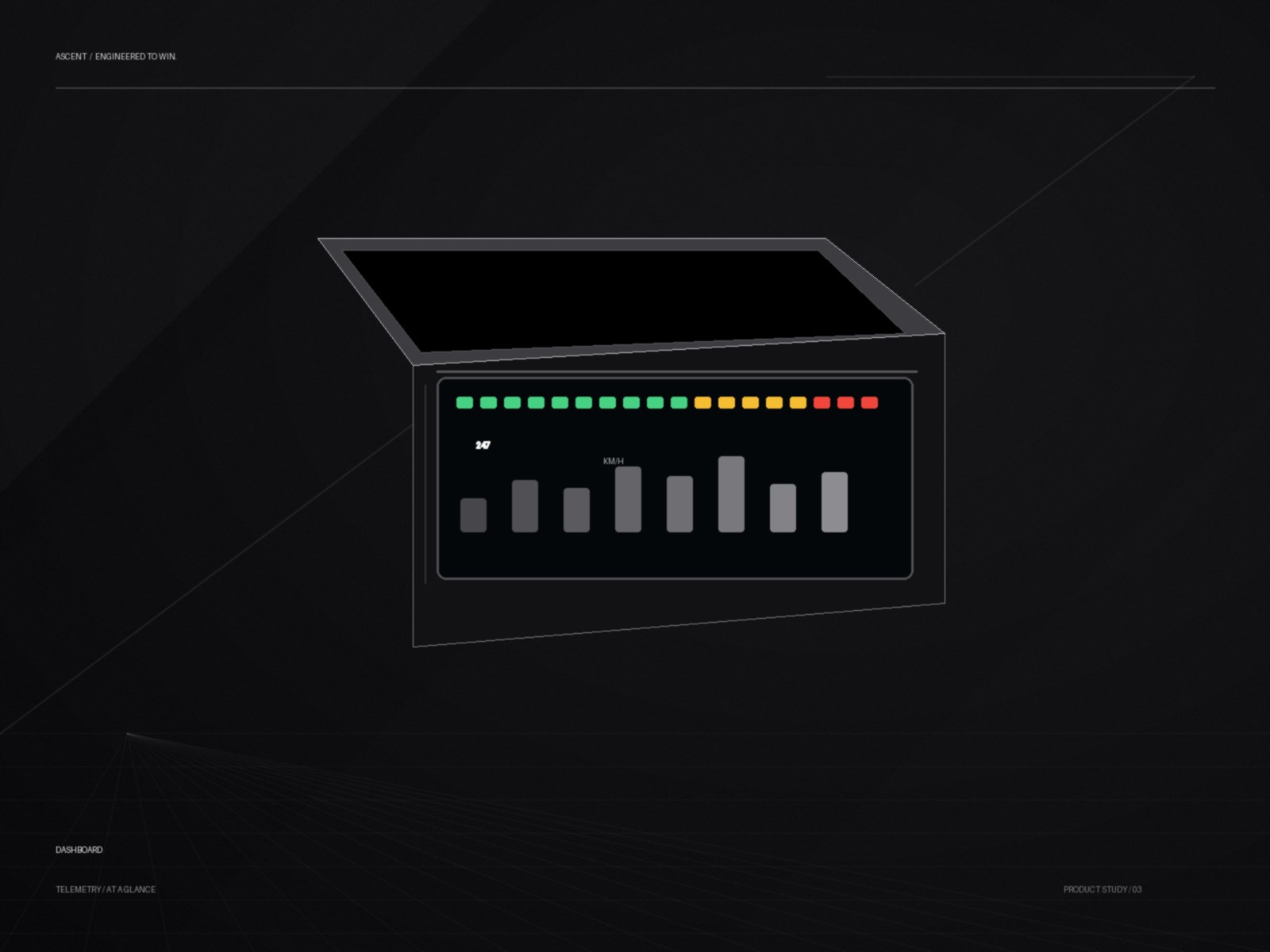 Concept de tableau de bord simracing